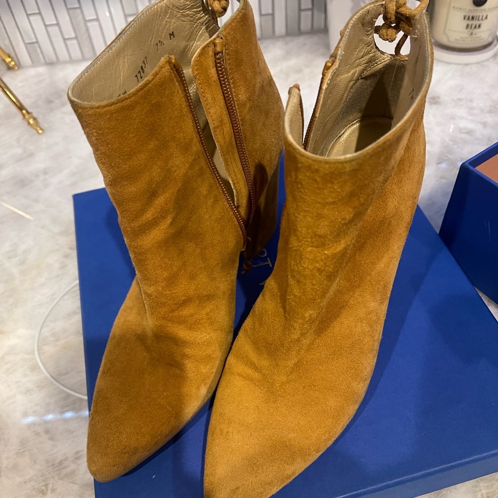 Stuart Weitzman Brown suede booty